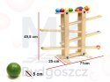 Tor kulkowy drewniany kulodrom montessori XXL