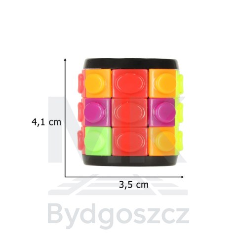 Układanka logiczna łamigłówka walec obrotowy 3 rzędy Układanka logiczna łamigłówka walec obrotowy 3 rzędy