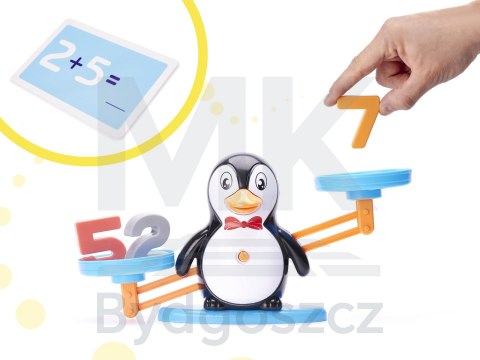 Waga szalkowa równoważnia gra edukacyjna nauka liczenia działania matematyczne nauka matematyki pingwin XXL Waga szalkowa równoważnia gra edukacyjna nauka liczenia działania matematyczne nauka matematyki pingwin XXL