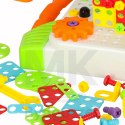 Wkrętarka wiertarka śrubki klocki konstrukcyjne zestaw majsterkowicza walizka 181 elementów