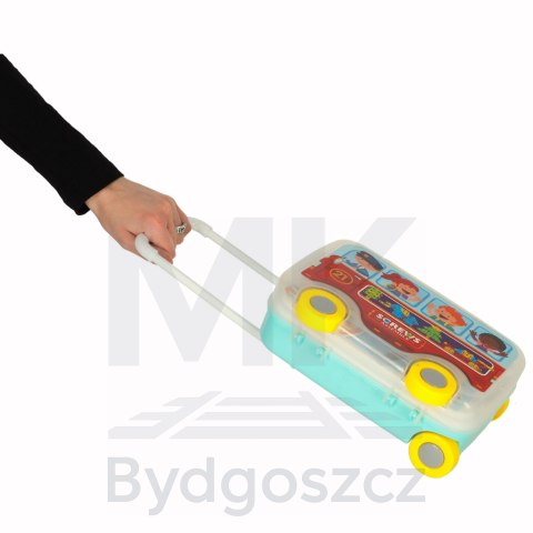 Wkrętarka wiertarka śrubki klocki konstrukcyjne zestaw majsterkowicza walizka 258 elementów Wkrętarka wiertarka śrubki klocki konstrukcyjne zestaw majsterkowicza walizka 258 elementów