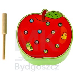 Złap robaczka gra zręcznościowa dla dzieci drewniane jabłko