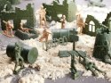 Żołnierzyki baza wojskowa figurki zestaw 114el.