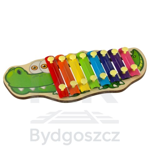 Cymbałki drewniane kolorowe dla dzieci szkolne edukacyjne pałki pałeczki krokodyl Cymbałki drewniane kolorowe dla dzieci szkolne edukacyjne pałki pałeczki krokodyl