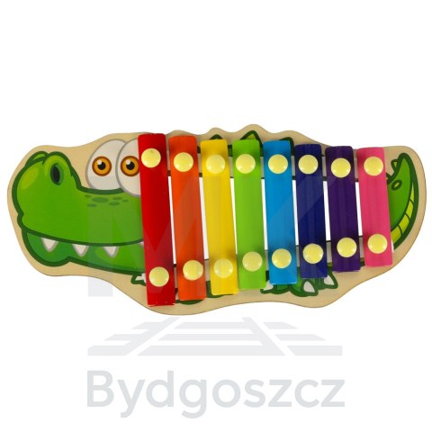 Cymbałki drewniane kolorowe dla dzieci szkolne edukacyjne pałki pałeczki krokodyl Cymbałki drewniane kolorowe dla dzieci szkolne edukacyjne pałki pałeczki krokodyl