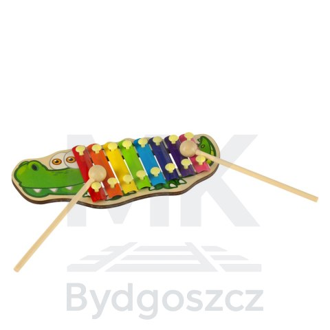Cymbałki drewniane kolorowe dla dzieci szkolne edukacyjne pałki pałeczki krokodyl Cymbałki drewniane kolorowe dla dzieci szkolne edukacyjne pałki pałeczki krokodyl