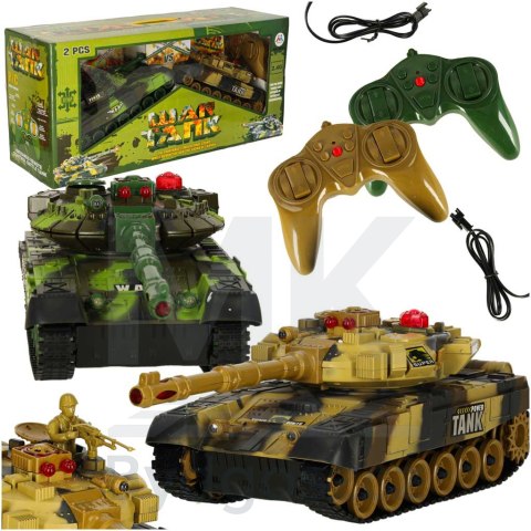 Czołgi zdalnie sterowane na pilota RC War Tank 9993 2,4GHz zestaw 2 sztuk Czołgi zdalnie sterowane na pilota RC War Tank 9993 2,4GHz zestaw 2 sztuk
