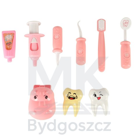 Dentysta zestaw lekarski hipopotam różowy Dentysta zestaw lekarski hipopotam różowy