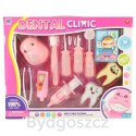 Dentysta zestaw lekarski hipopotam różowy