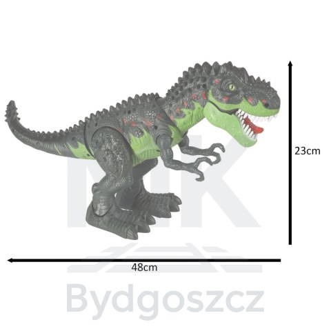 Dinozaur T-REX elektroniczny chodzi ryczy zielony Dinozaur T-REX elektroniczny chodzi ryczy zielony