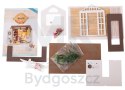 Domek dla lalek drewniany salon model do złożenia LED 8008-A 20,6cm