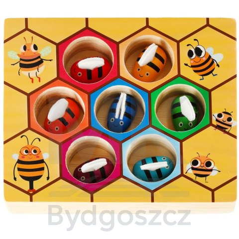Gra edukacyjna plaster miodu pszczółki montessori Gra edukacyjna plaster miodu pszczółki montessori