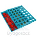 Gra logiczna planszowa szczęśliwa czwórka cztery w rzędzie 25x19x20 cm