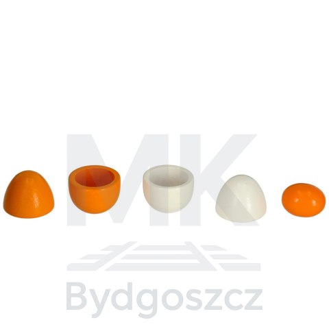 Jajka drewniane montessori do zabawy wyjmowane żółtka Jajka drewniane montessori do zabawy wyjmowane żółtka