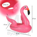 Kółko do pływania dla niemowląt koło pontonik dla dzieci dmuchany z siedziskiem flaming max 15kg 1-3lata