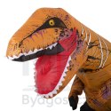 Kostium strój karnawałowy przebranie dmuchany dinozaur T-REX Gigant brązowy 1.5-1.9m