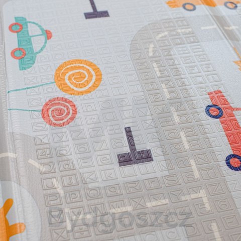 Mata edukacyjna piankowa dwustronna składana ulica las 177 x 158 cm