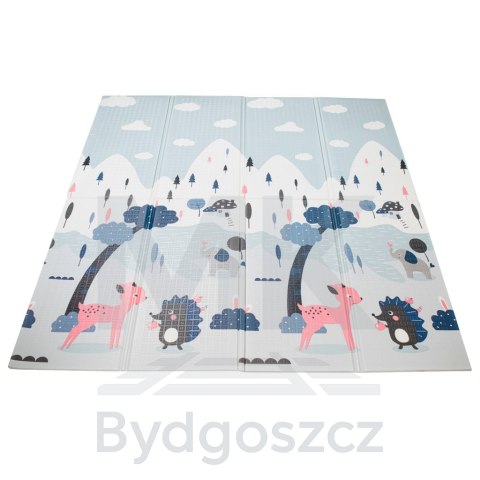 Mata edukacyjna piankowa dwustronna składana ulica las 177 x 158 cm