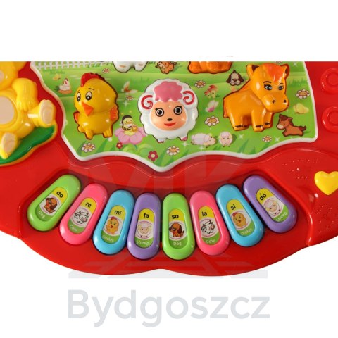 Pianinko interaktywne organki edukacyjne odgłosy zwierząt farma Pianinko interaktywne organki edukacyjne odgłosy zwierząt farma