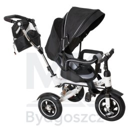 Rowerek trójkołowy Trike Fix V3 rower spacerówka 3w1 obracany 360 wolne koło czarny