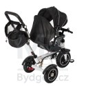 Rowerek trójkołowy Trike Fix V3 rower spacerówka 3w1 obracany 360 wolne koło czarny