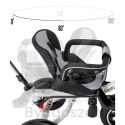 Rowerek trójkołowy Trike Fix V3 rower spacerówka 3w1 obracany 360 wolne koło czarny