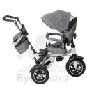 Rowerek trójkołowy Trike Fix V3 rower spacerówka 3w1 obracany 360 wolne koło szary