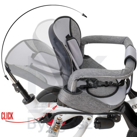 Rowerek trójkołowy Trike Fix V3 rower spacerówka 3w1 obracany 360 wolne koło szary Rowerek trójkołowy Trike Fix V3 rower spacerówka 3w1 obracany 360 wolne koło szary
