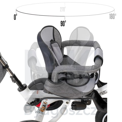 Rowerek trójkołowy Trike Fix V3 rower spacerówka 3w1 obracany 360 wolne koło szary Rowerek trójkołowy Trike Fix V3 rower spacerówka 3w1 obracany 360 wolne koło szary