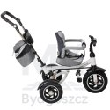 Rowerek trójkołowy Trike Fix V3 rower spacerówka 3w1 obracany 360 wolne koło szary