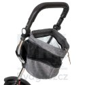 Rowerek trójkołowy Trike Fix V3 rower spacerówka 3w1 obracany 360 wolne koło szary