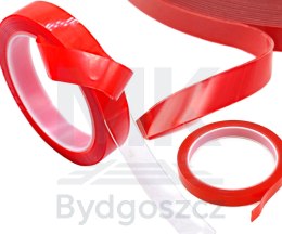Taśma dwustronna samoprzylena akrylowa dwustronna montażowa transparentna mocna 6mm 3m