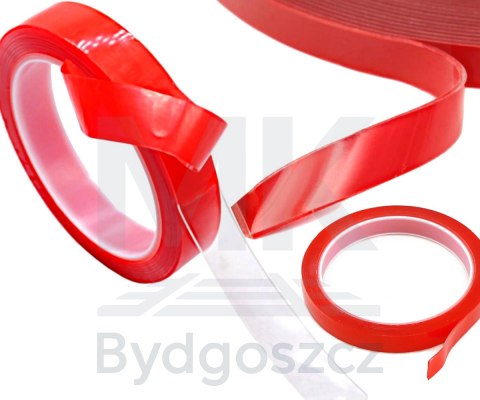 Taśma dwustronna samoprzylepna akrylowa dwustronna montażowa transparentna mocna 20mm 3m
