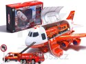 Transporter samolot + 3 auta straż pożarna
