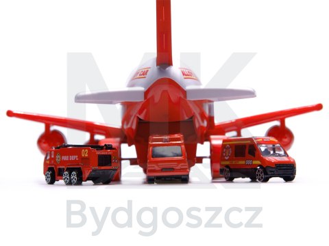 Transporter samolot + 3 auta straż pożarna Transporter samolot + 3 auta straż pożarna
