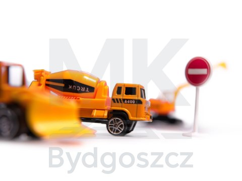 Transporter samolot rozkładany z autami + 3 auta pojazdy budowlane światła dźwięk Transporter samolot rozkładany z autami + 3 auta pojazdy budowlane światła dźwięk