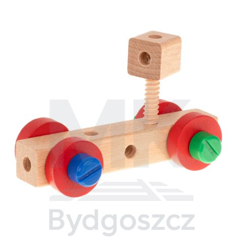 Warsztat krzesło edukacyjne klocki drewniane zestaw konstrukcyjny 49el. Warsztat krzesło edukacyjne klocki drewniane zestaw konstrukcyjny 49el.