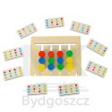 Zabawka edukacyjna drewniana dopasuj kolory owoce montessori