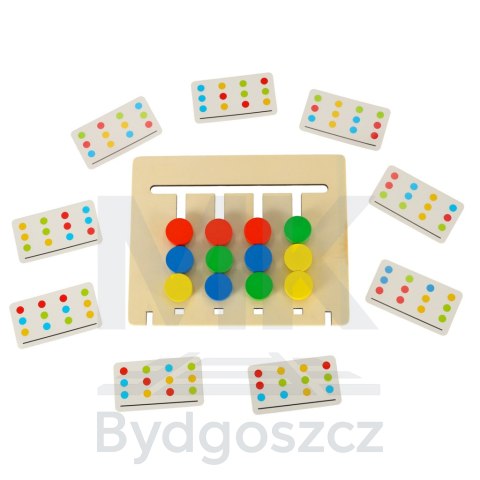 Zabawka edukacyjna drewniana dopasuj kolory owoce montessori Zabawka edukacyjna drewniana dopasuj kolory owoce montessori