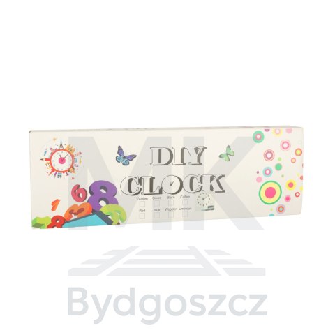 Zegar ścienny naklejany DIY duży regulowany 80-120cm czarny 12 cyfr Zegar ścienny naklejany DIY duży regulowany 80-120cm czarny 12 cyfr
