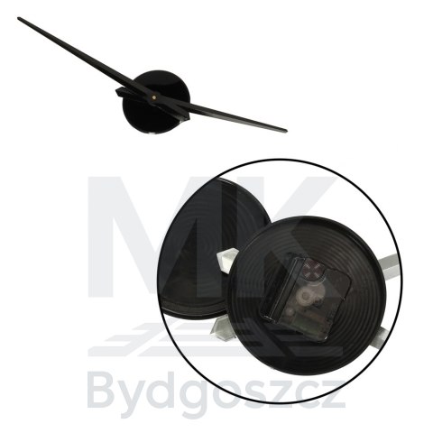Zegar ścienny naklejany DIY duży regulowany 80-120cm czarny 12 cyfr Zegar ścienny naklejany DIY duży regulowany 80-120cm czarny 12 cyfr