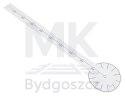 Zegar ścienny naklejany DIY regulowany duży 80-120cm czarny 4 cyfry