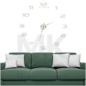 Zegar ścienny naklejany na ścianę 3D lustrzany DIY duży nowoczesny 80-120cm XL