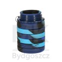 Butelka na wodę bidon silikonowy składany z uchwytem sportowy 500ml niebieski
