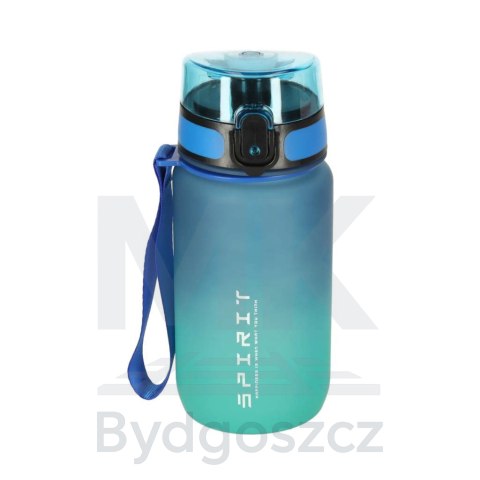 Butelka na wodę bidon ze słomką uchwytem sportowy 600ml niebiesko-zielony Butelka na wodę bidon ze słomką uchwytem sportowy 600ml niebiesko-zielony
