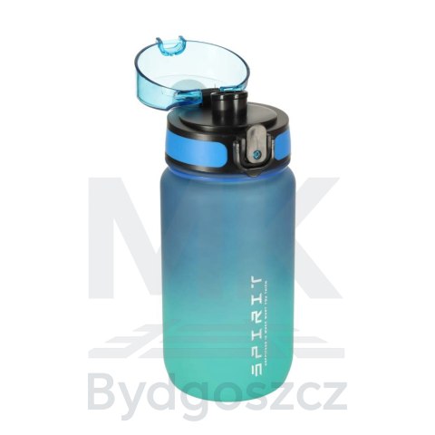 Butelka na wodę bidon ze słomką uchwytem sportowy 600ml niebiesko-zielony Butelka na wodę bidon ze słomką uchwytem sportowy 600ml niebiesko-zielony
