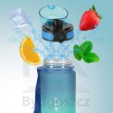 Butelka na wodę bidon ze słomką uchwytem sportowy 600ml niebiesko-zielony