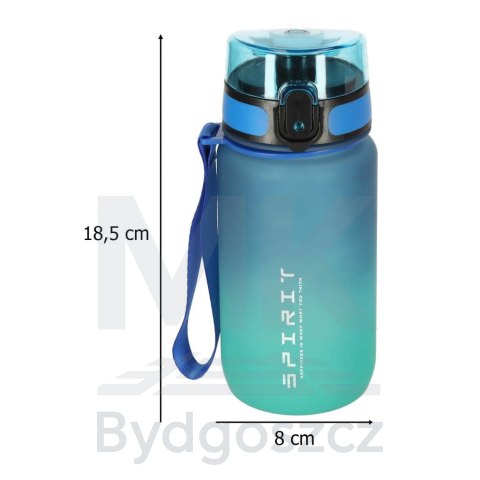 Butelka na wodę bidon ze słomką uchwytem sportowy 600ml niebiesko-zielony Butelka na wodę bidon ze słomką uchwytem sportowy 600ml niebiesko-zielony