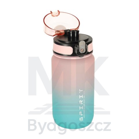 Butelka na wodę bidon ze słomką uchwytem sportowy 600ml różowo-niebieski Butelka na wodę bidon ze słomką uchwytem sportowy 600ml różowo-niebieski