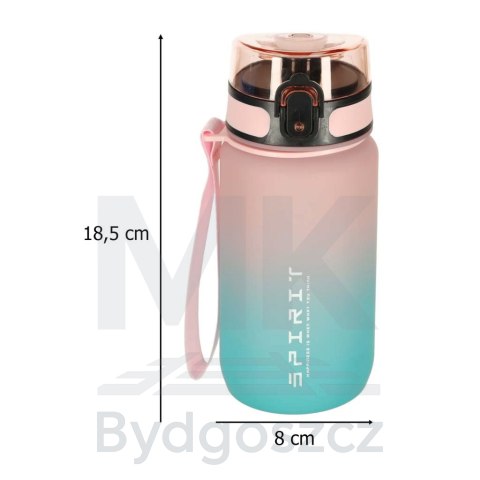 Butelka na wodę bidon ze słomką uchwytem sportowy 600ml różowo-niebieski Butelka na wodę bidon ze słomką uchwytem sportowy 600ml różowo-niebieski